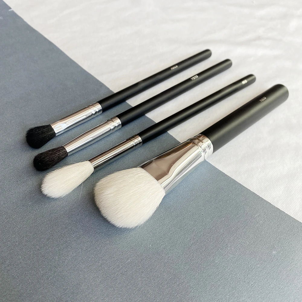 Makeup Brushes Set (Tapered Powder M523 Pro Firming Blending M503 Tapered Blender M505 Round Highlighter M511) 4pc Cosmetics Kit