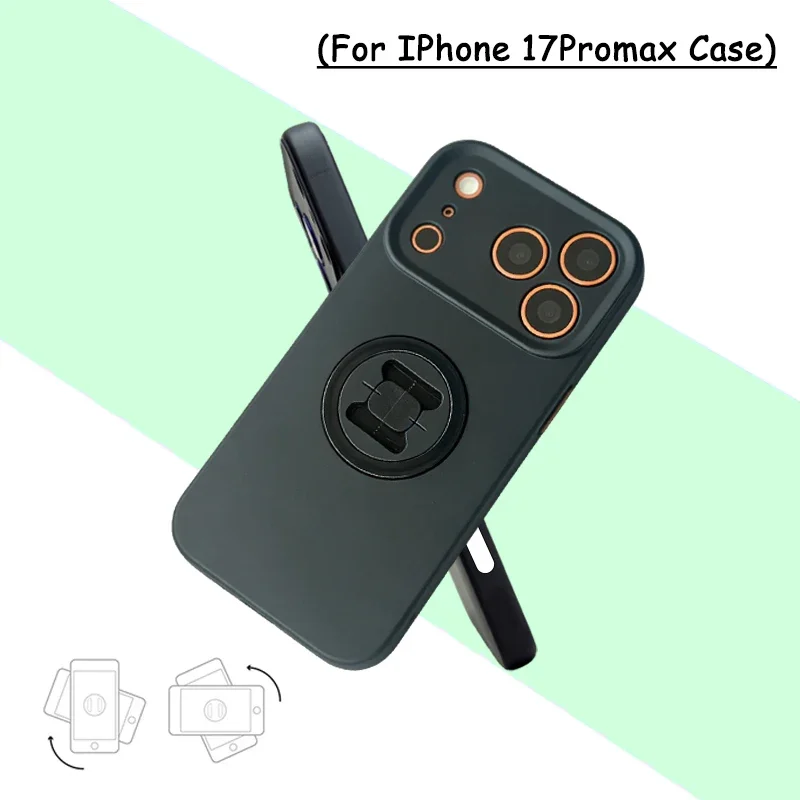 

Motorcycle Bracket Phone Protective Case, Shockproof, Rotating and Fixed, Suitable for IPhone 17promax Phone Case