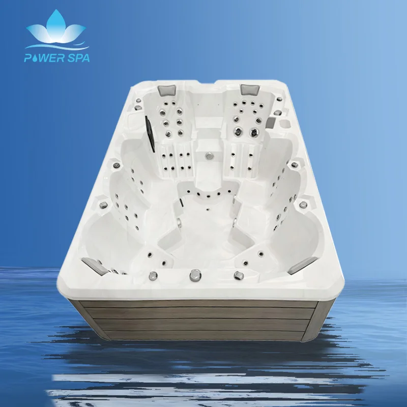 Backyard High Quality Premium Acrylic Hydro Massage for 1-5 Person Freestanding Hot Tub Outdoor Jacuzzier Spa Hot Tub