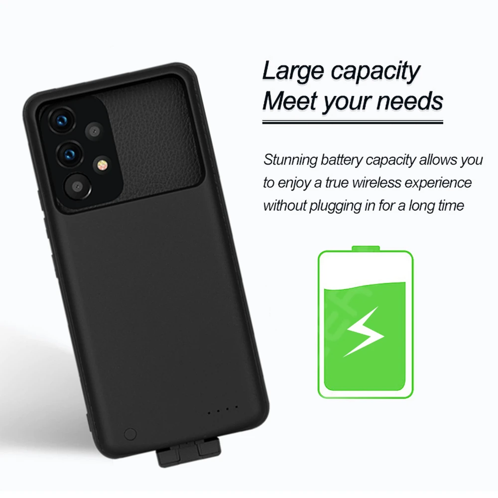 5000Mah Battery Charger Case For Samsung Galaxy A53 5G Battery Cases A53 Charging Cover For Samsung A53 Power Case Bank