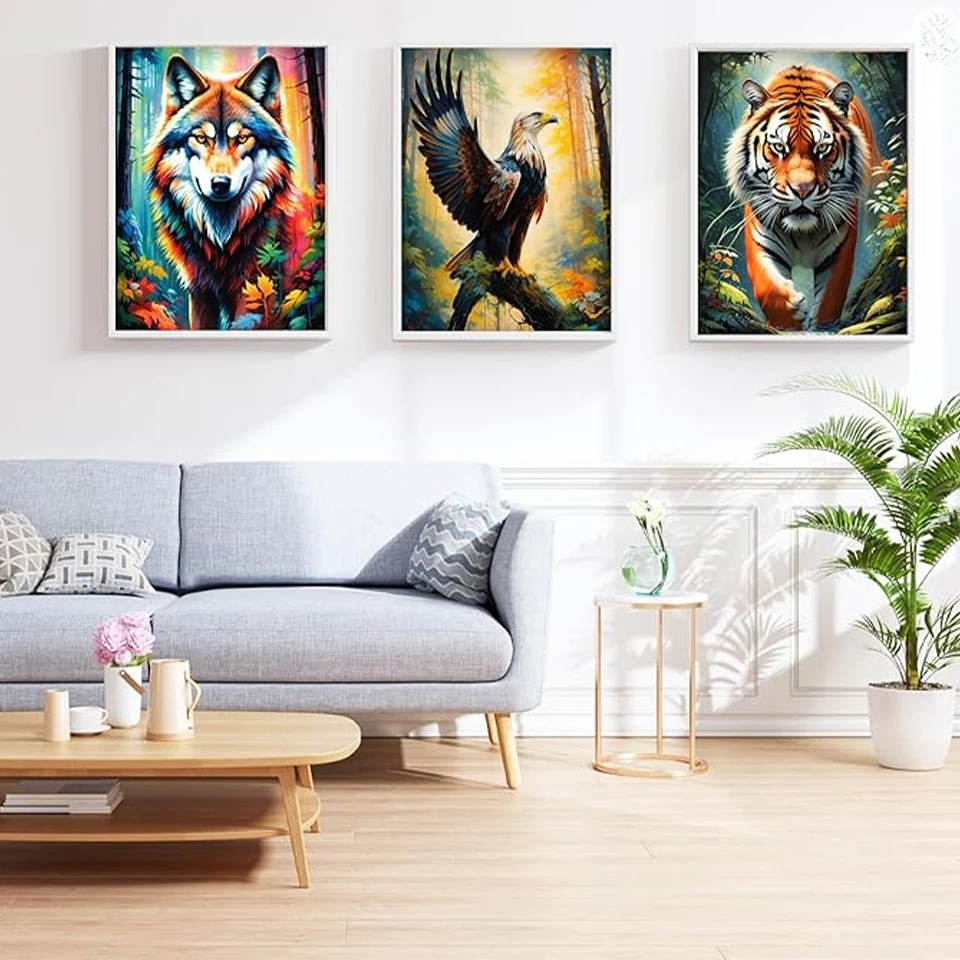 New Animal Portrait Diamond Painting 5D DIY Diamond Painting Rhinestone Cute Animal Modern Home Decoration Gift 2024 Sale