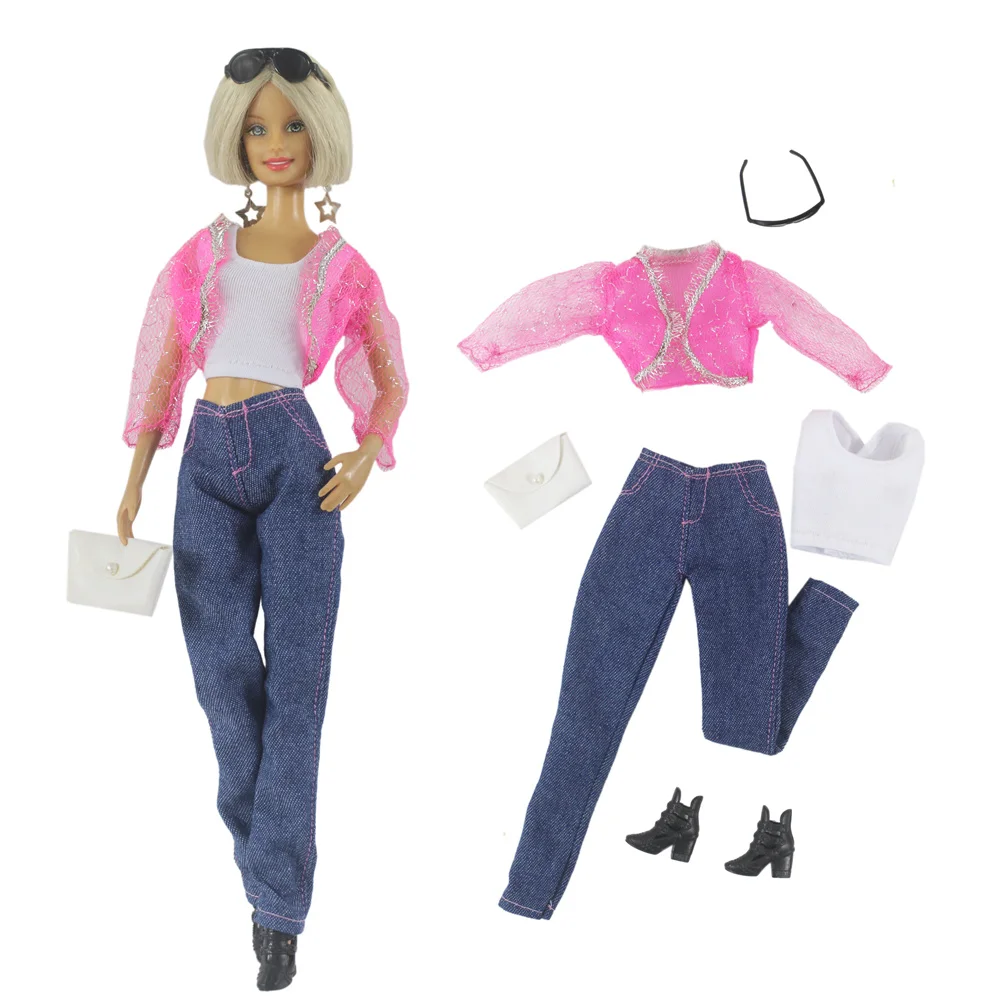 1 Set Puppenkleidung im Maßstab 1:6, Kleid-Outfit für 11,5 Zoll (30 cm) Puppen, viele Stile zur Auswahl, Geschenke für Mädchen, Puppenzubehör # 6 – Detail 13