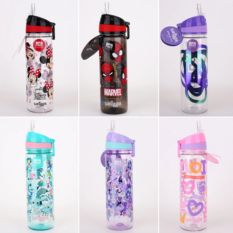 

Genuine Australian Water Bottle Smiggle Student Portable Straw Cup Children'S Large Capacity Outdoor Portable Water Bottle