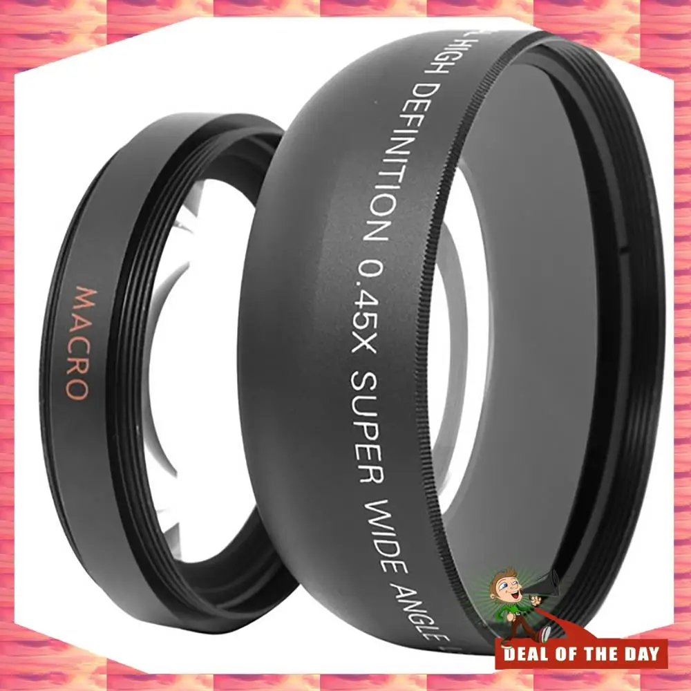 

24-Hour Delivery Wide Angle Lenses 0.45X 52Mm Wide Angle HD Lens Conversion Wide-Angle Camera Lens With Macro Lens