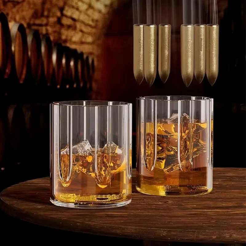 Glass Decanter Whiskey Glass Set Wine Dispenser Bar Drinking Container Glass Bottle Exquisite Men'S Gifts-A57M