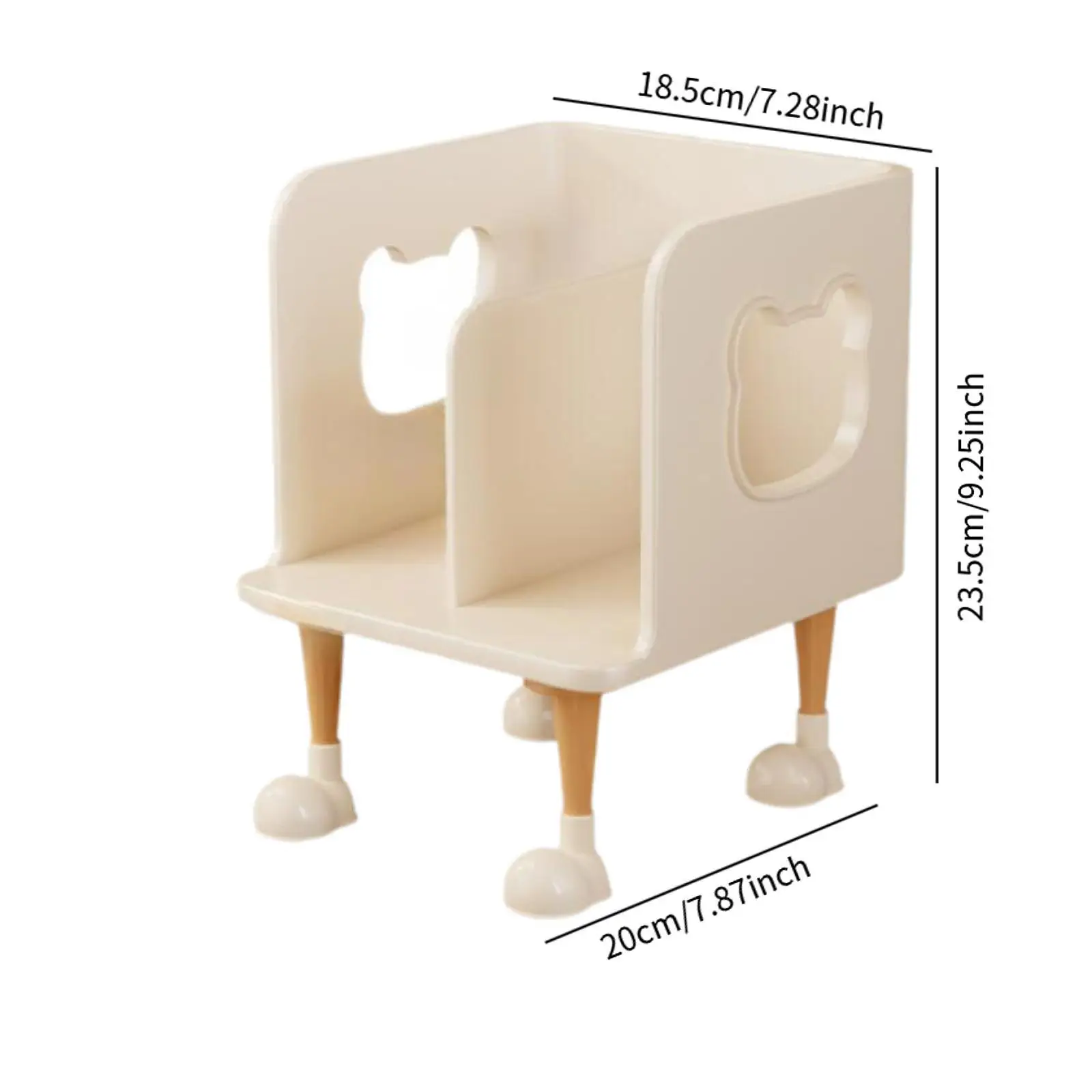 Desktop Bookshelf Organizer Creative Display Shelf Bookcase Tabletop Book Storage Rack for Study Room Dorm Office CDs Desk