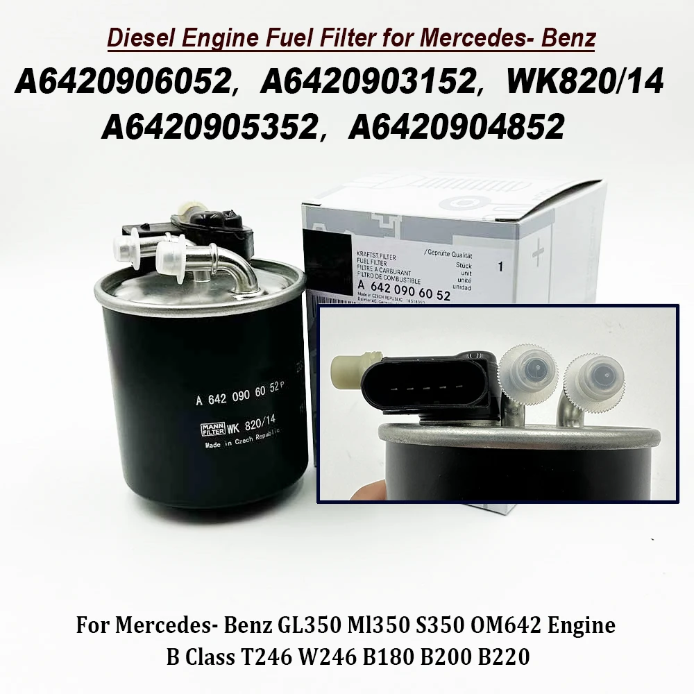 A6420906052 6420906052 Fuel Filter A6420903152 A6420905352 For Mercedes Benz CLS350 E350 GL350 Sprinter 2500 3500 WK820/14