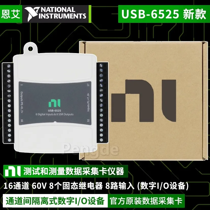 

Genuine product in stock: Enai NI USB-6525, new inter-channel isolated digital I/O device 779640-01