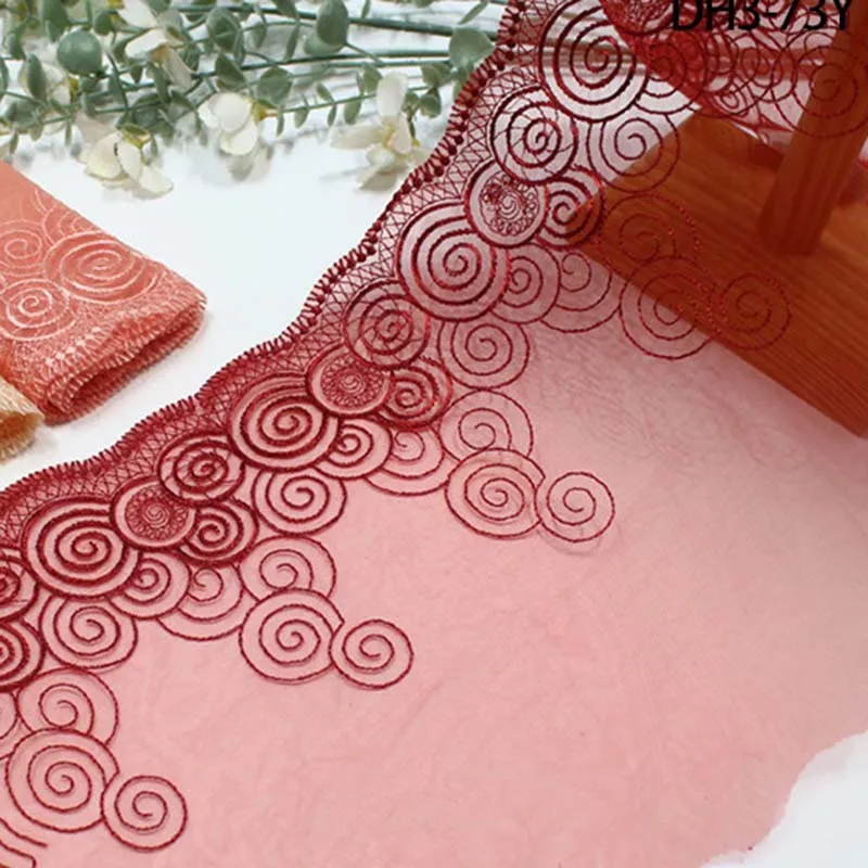 

30Yards Embroidered Lace Trim Soft Mesh Lace DIY Craft Clothes Bra Underwear Dress Sewing Fabric for Clothing Sewing