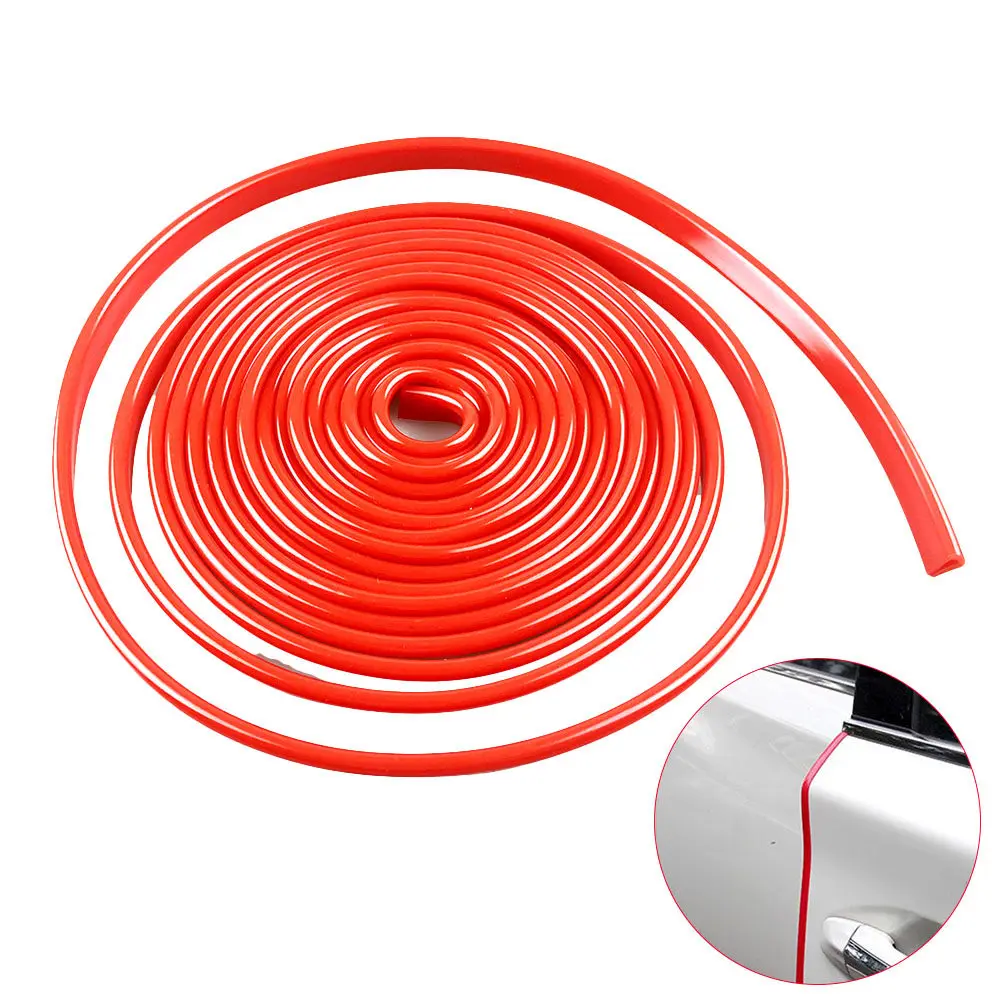 10M Slim Door Guards for Car Auto Doors PVC Scratch Protector Sealing Strip Heat Resistant Abrasion Proof Waterproof Design