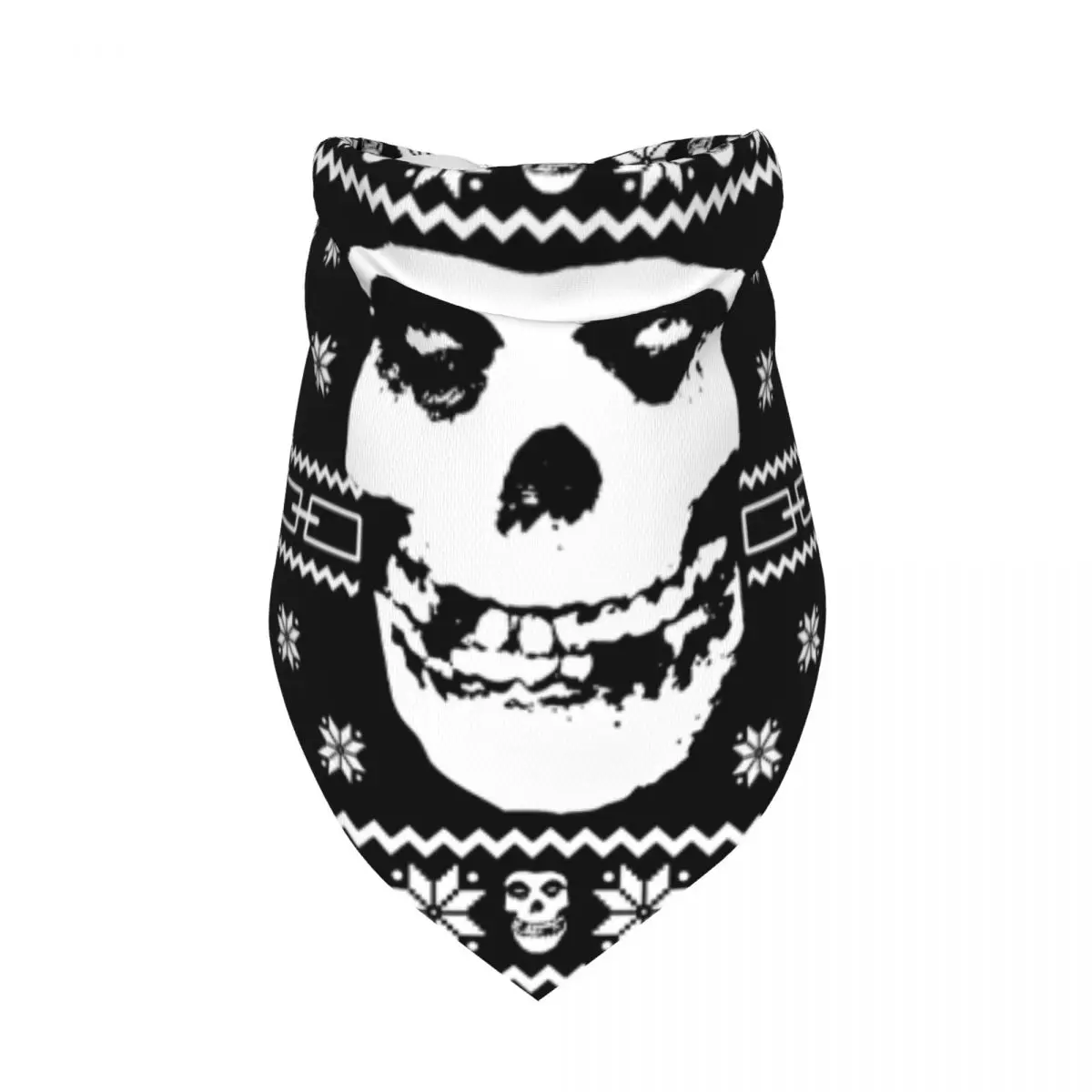 Punk Rock Band Misfits Pet Scarves Soft Dog Cat Bandanas Creative Triangle Bibs Pet Accessories
