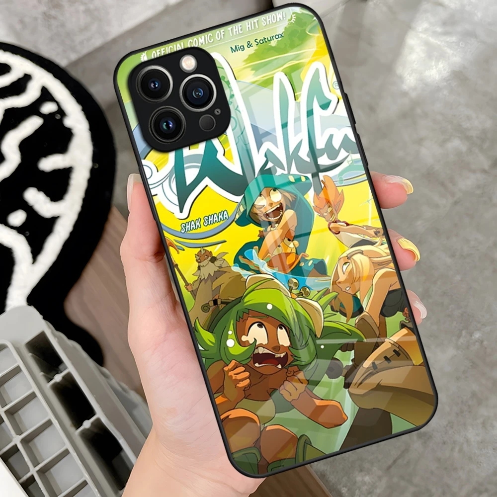 Game W-Wakfu Phone Case For IPhone 16 15 Pro 14 13 12 11 Mini X XS XR Max 6 8 Plus SE 2020 Glass Design Cove