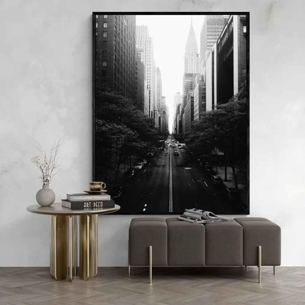 Black And White Vintage Photo Poster Sticky Posters Retro Kraft Paper Sticker DIY Room Bar Cafe Aesthetic Art Wall Painting