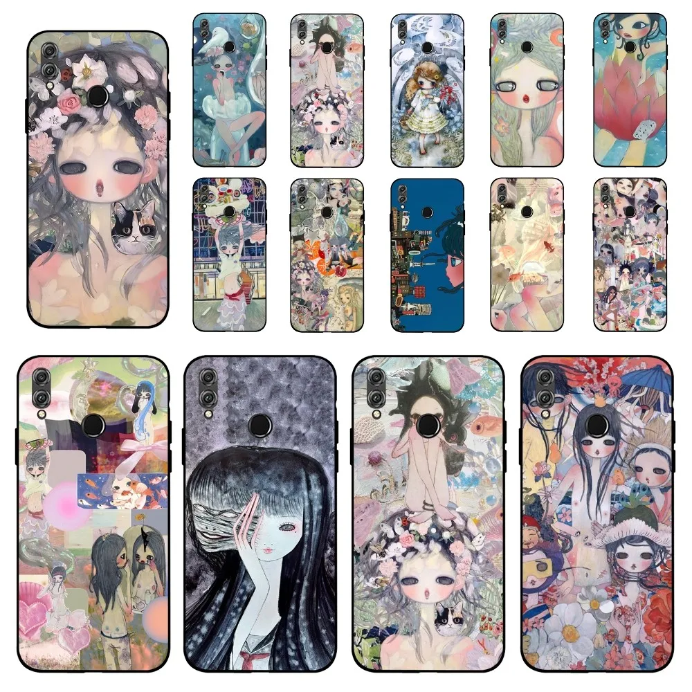 Aya Takano Phone Case For Huawei Honor 10 lite 9 20 7A 9X 30 50 60 70 pro plus Soft Silicone Cover