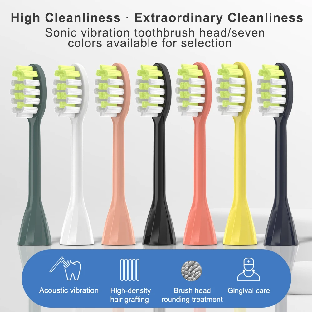 8 Pcs/Pack Replacement Toothbrush Heads For Phil One Series HY1100/HY1200 Electric Toothbrush Head Oral Care ips