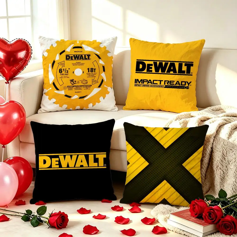 Brand DeWalt Cushion Cover Pillow Short Plush Fresh romanticl Cushion for Living Room Sofa Valentine Holiday Gift