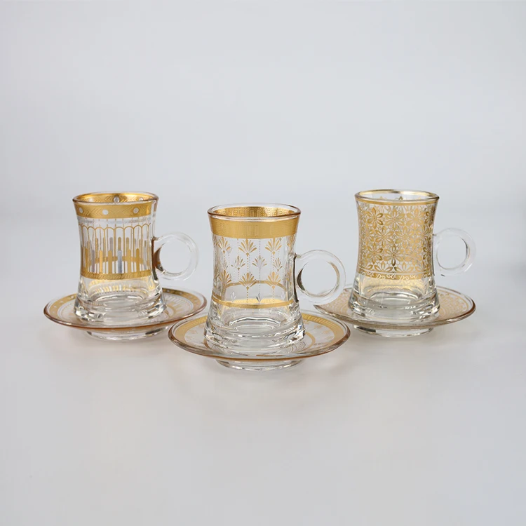 reusable arabic coffee cup glass teacup Turkish tea cup sets