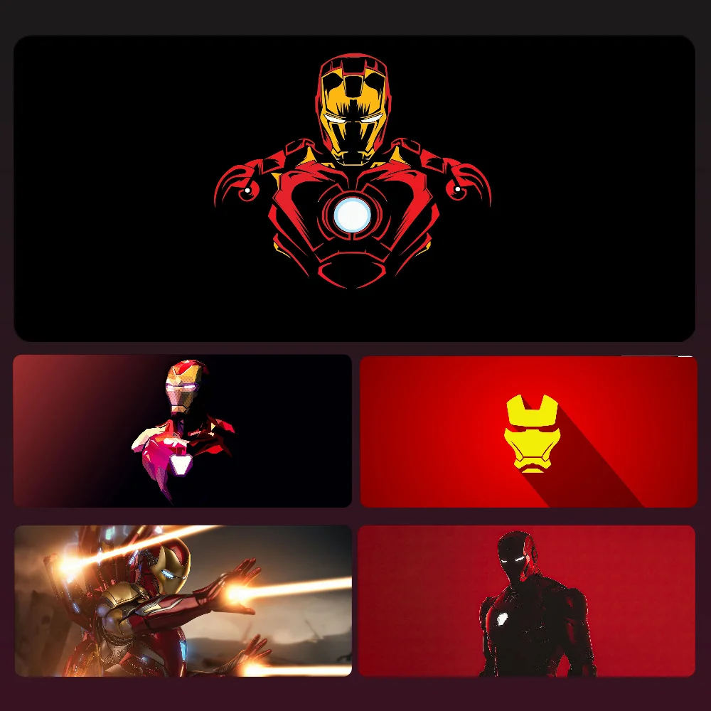 

I-iron man M-marvel Mousepad Mouse Mat Desk Mat With Pad Gaming Accessories Prime Gaming XXL Keyboard Pad