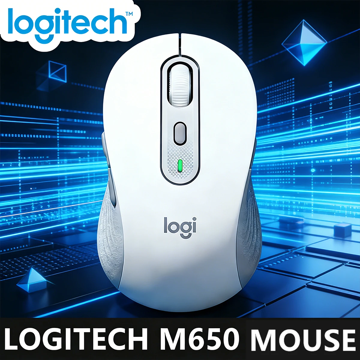

Беспроводная бесшумная мышь Logitech M650/M650L Bluetooth, усовершенствованный оптический датчик, программируемые кнопки, идеально подходит для офисного ноутбука