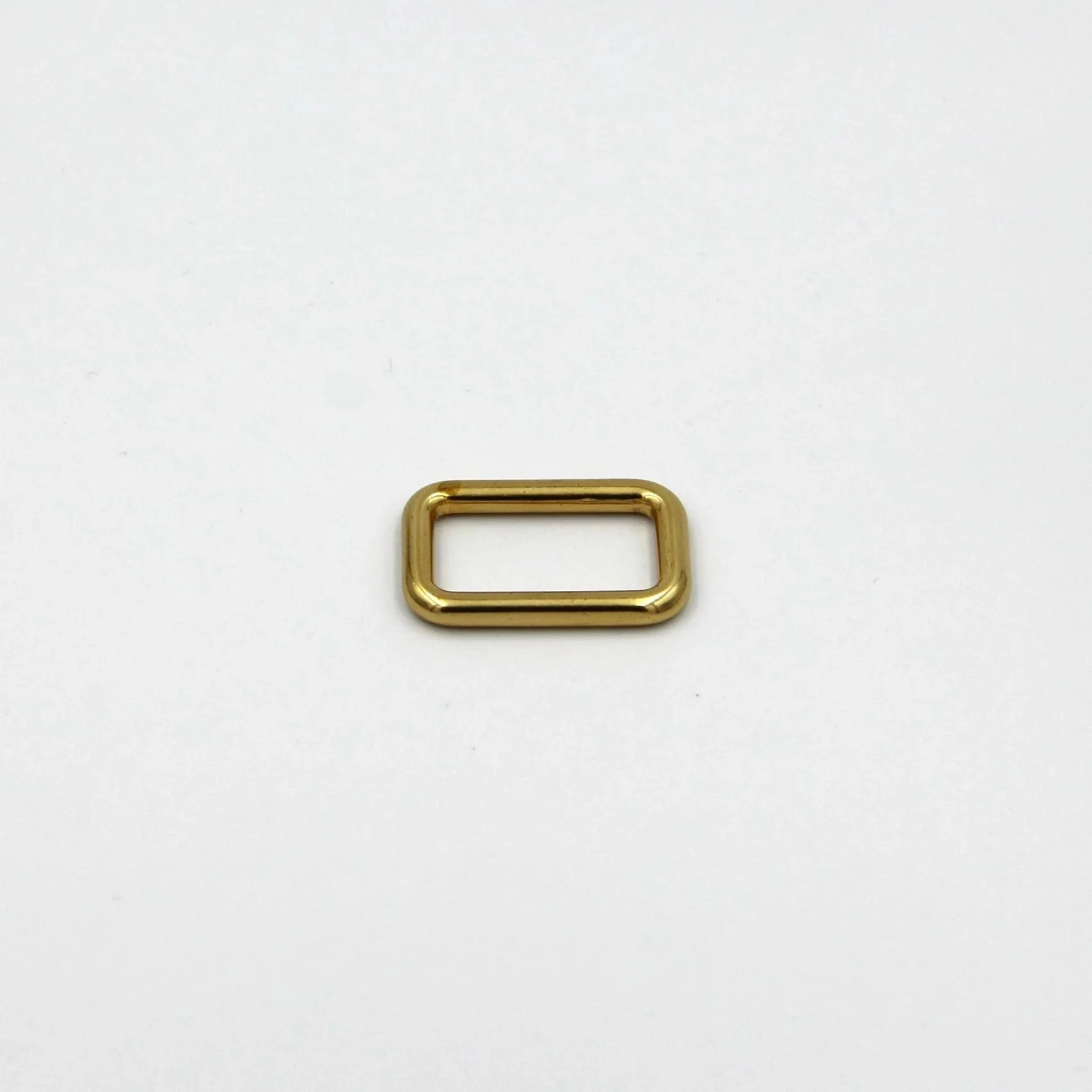 Retangular Ouro Bolsa Strap Ring, laço sem costura, 25mm