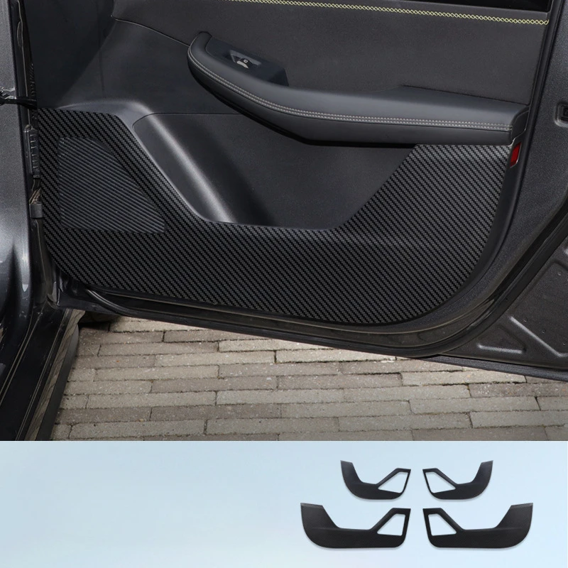 

Suitable for LYNK& CO 03 2023 Leather Anti-kick Mat Car Door Doorsill Strip Protective Mat Threshold Decorative Stickers