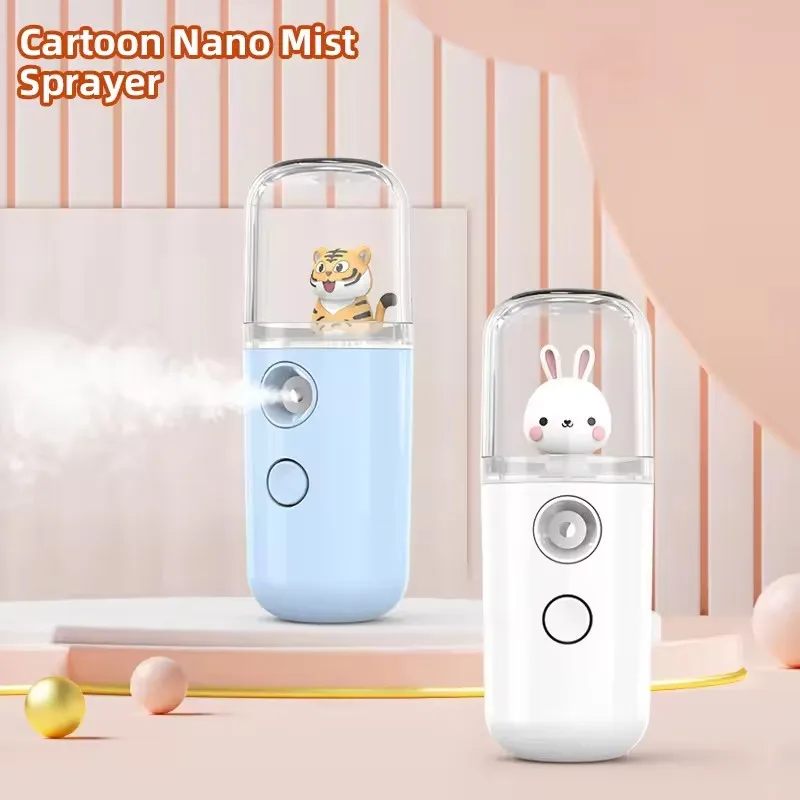 Mini vaporizador Facial de 30ML, nebulizador USB, humidificador, hidratante, herramienta de cuidado de la piel de belleza para mujeres