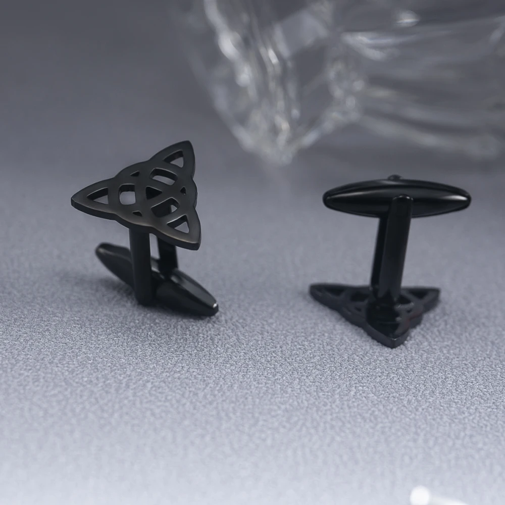Tangula Vintage Celtic Knot Cufflinks Stainless Steel Mens Viking Amulet Jewelry Boyfriend Shirt Buttons Wedding Guest Souvenirs