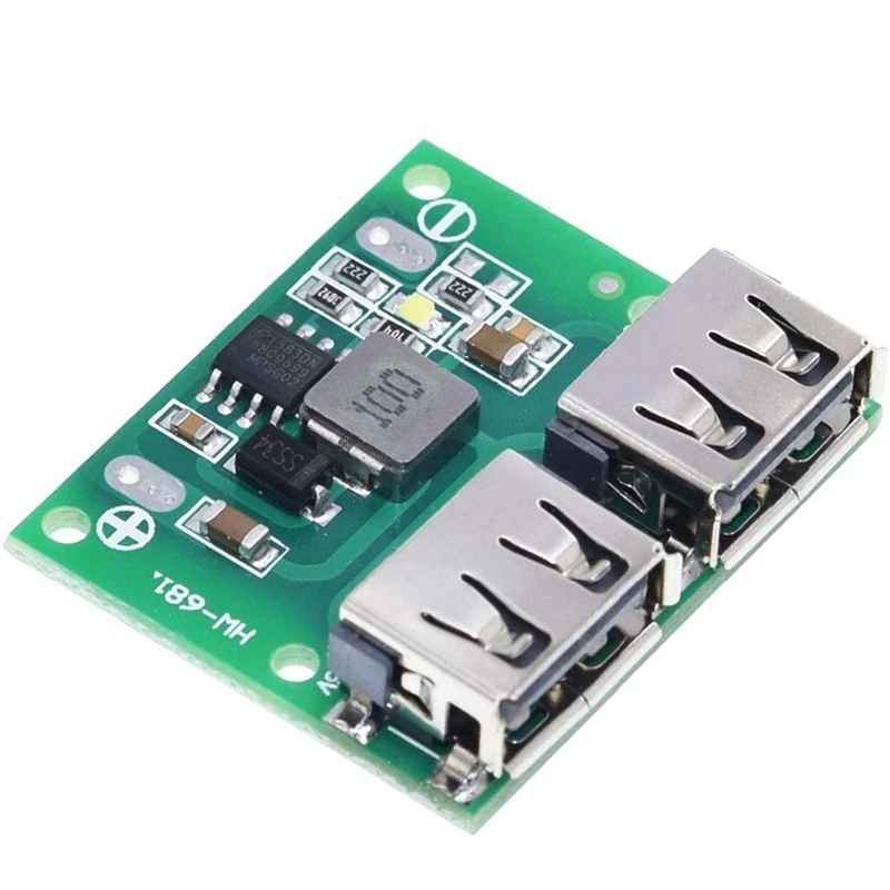 5PCS USB DC-DC Voltage Regulator Charging Step Down Charger Power Supply Module 9V 12V 24V To 5V 3A Dual USB For Car