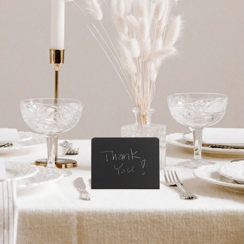 12 pçs quadros multifuncionais escrita para mesa de restaurante portátil leve placas de memorando mini quadros negros