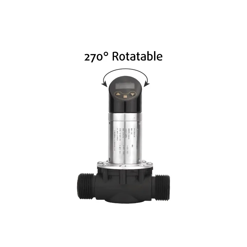 DN20 Stainless Impeller Flow Meter Kompak Digital Air Minyak OEM