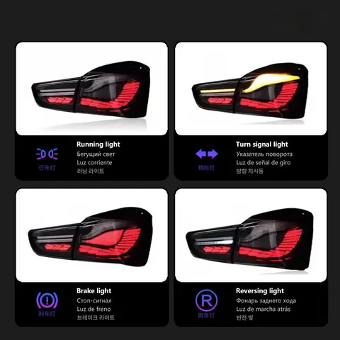 BMW 1 시리즈 F21 F20 2015-2018 자동차 안개등 DRL 브레이크 방향지시등 램프 플러그 앤 플레이용 Sewiyolin 자동차 LED 테일 라이트 어셈블리