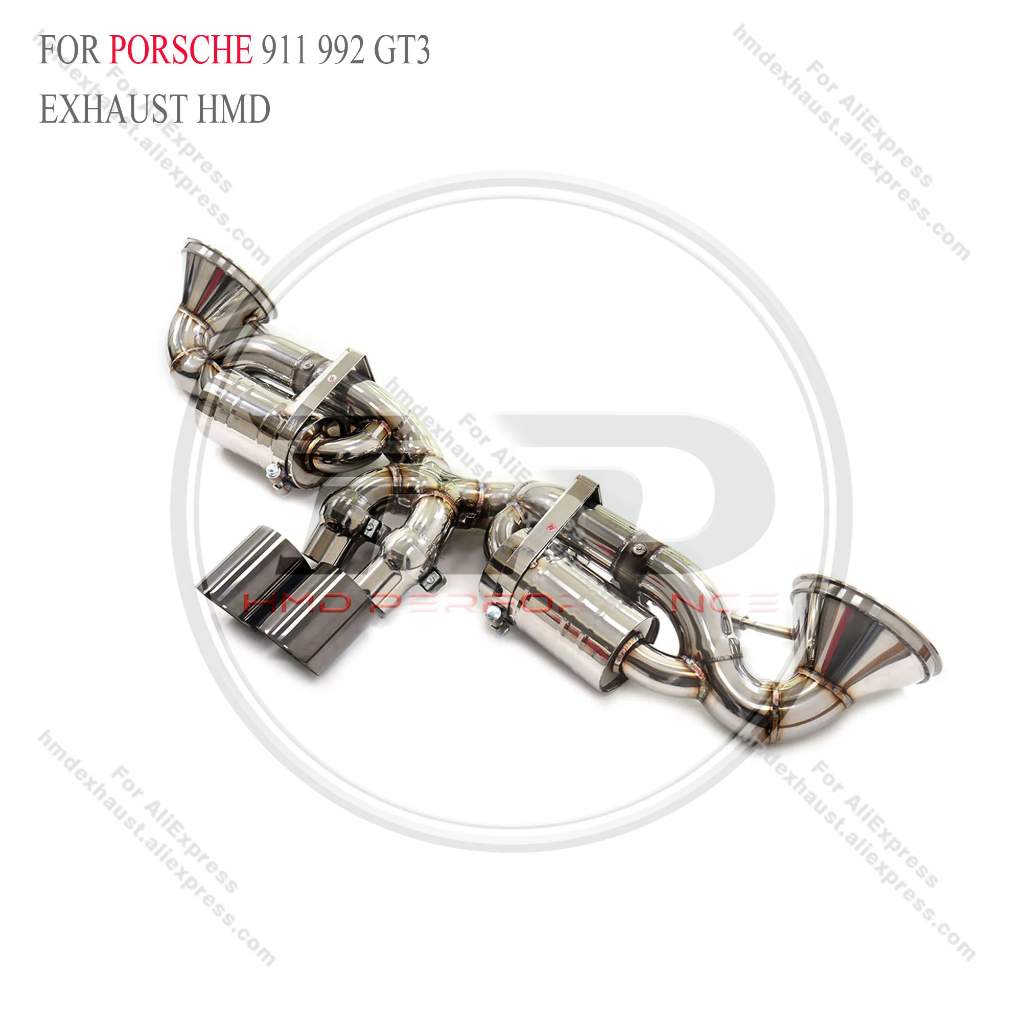 

Выхлопная система HMD Performance Catback из нержавеющей стали для Porsche 911 992 GT3 с клапаном