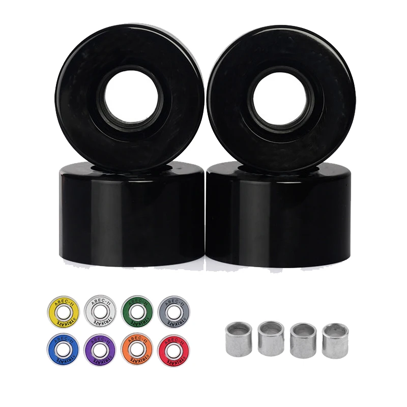

4pcs 56X34mm Skateboard Wheels Roller skate shoes 82A hardness with bearing