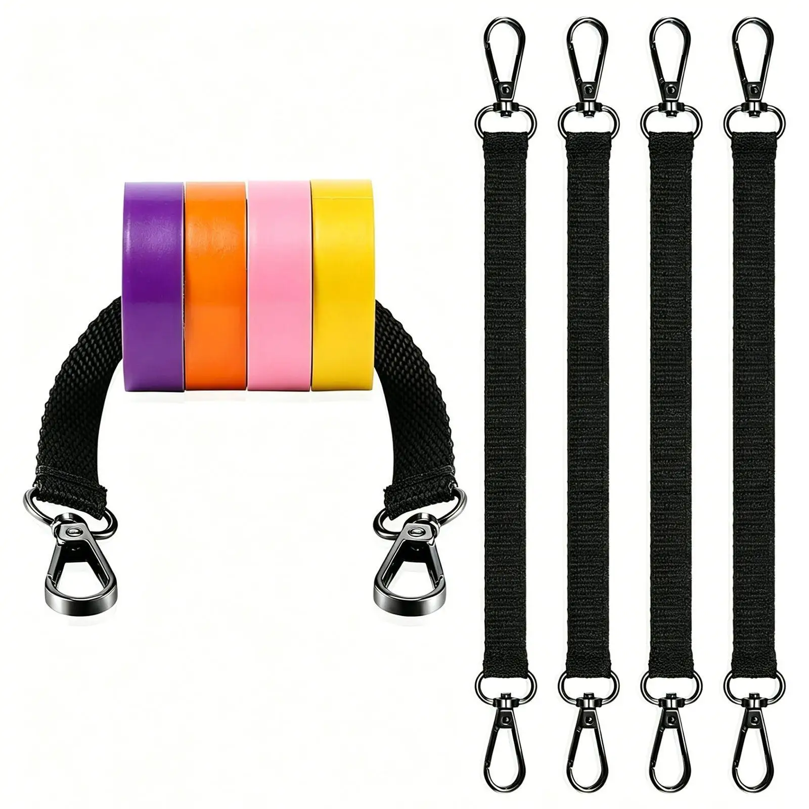 Tape Holder with Trigger Snap Hook Heavy-Duty Cable Organizer Safe for Job Sites