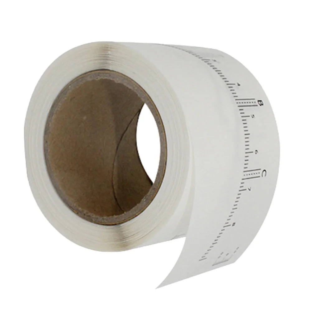 Règle à sourcils Vernier, autocollants jetables, outils de mise en forme des sourcils, mesure du maquillage, Mini étrier, tatouage du visage, jauge de bijoux, 50 pièces