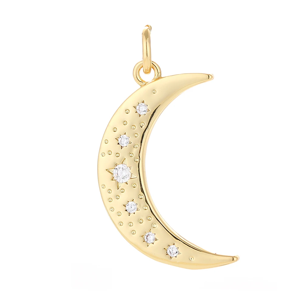 10PCS  Starry Sky Series Pendant with Star, Moon, and Sun Patterns, Cute Romantic  Bulk Items Wholesale Jewelry Making Supplies