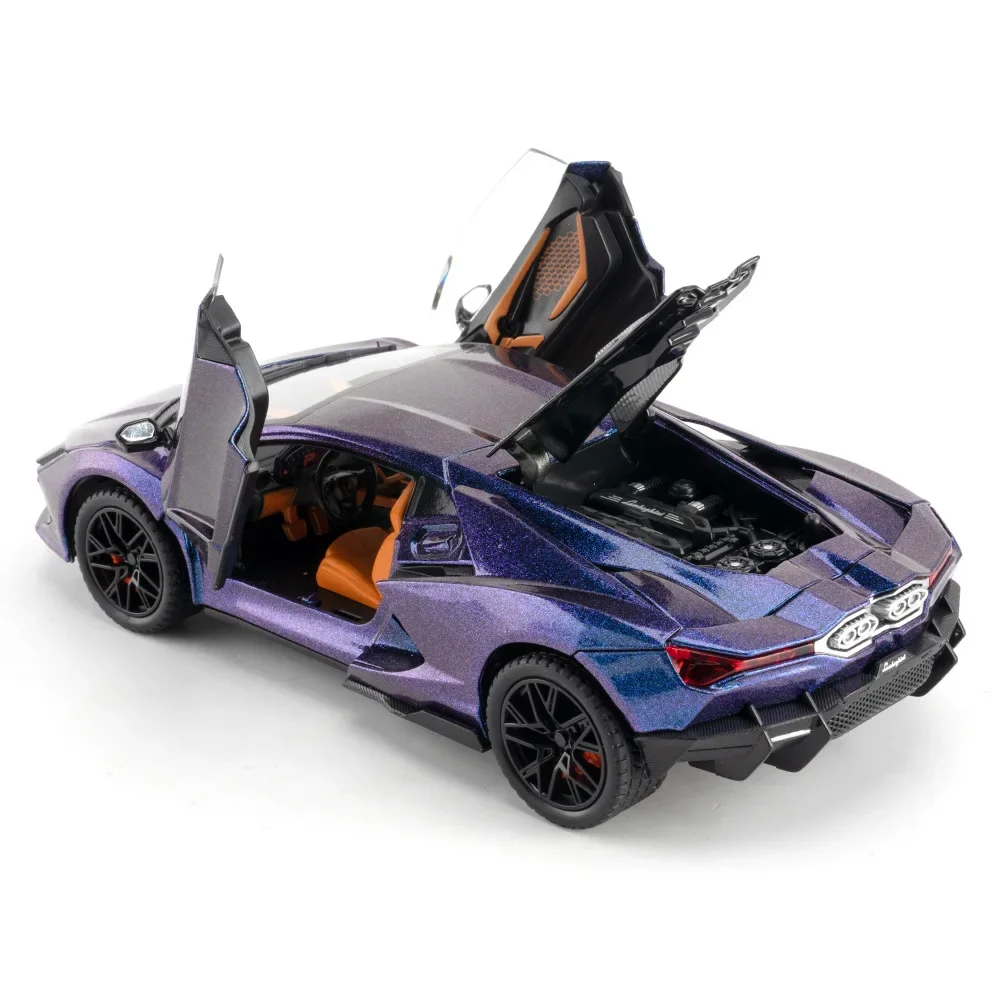 Lamborghini Revuelto Liga Modelo de Carro Esportivo Diecast Enfeites de Carro na Moda, Coletar Hobby, Produtos Presente, 1:24, C330