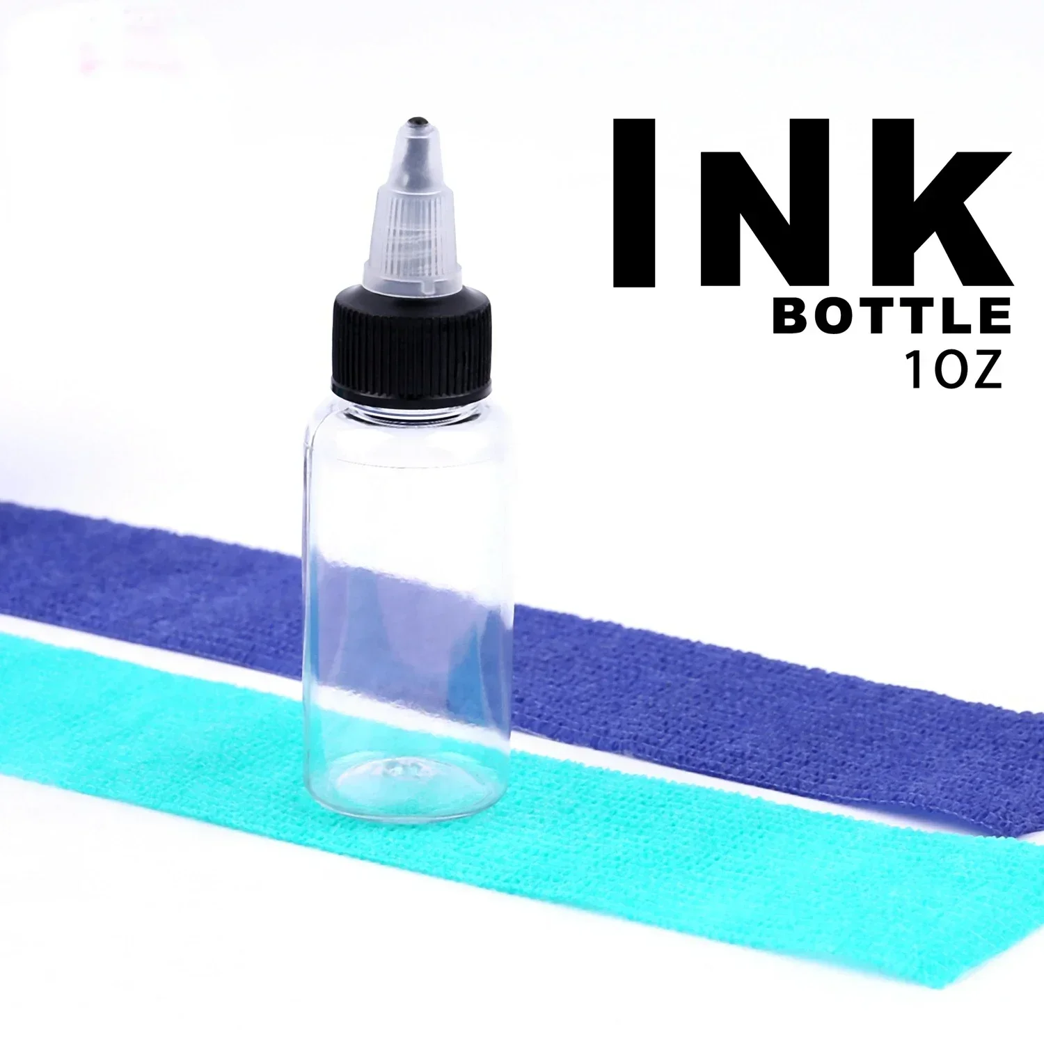 5PCS 15ML /30ML /60ML /120ML Recyclable Clear Tattoo Airbrush Ink Pigment Bottles Empty Bottle Container Airbrush Ink Bottle Art