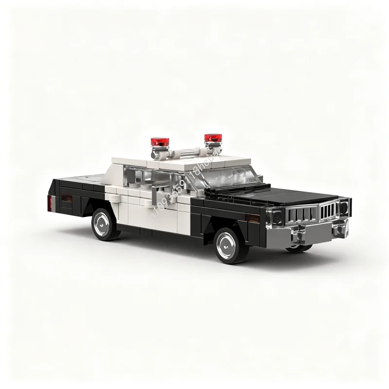 

171pcs MOC City Champions Plymouth Gran Fury Police Car Model Building Blocks Construction Christmas Gift Toy Idea Education