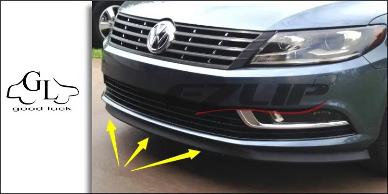 Bumper Lip Deflector Lips For Volkswagen VW Touareg 7P5 MK2 2011~2015 Front Spoiler Skirt For TopGear Tuning / Body Kit / Strip