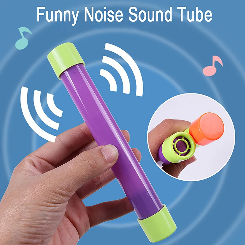 C Plastic Tube Shake Farting Tube Tricky Prank Kids Toys Funny Noise Sound Tube Toys Noise Maker Toys Party Jokes Groan Tube