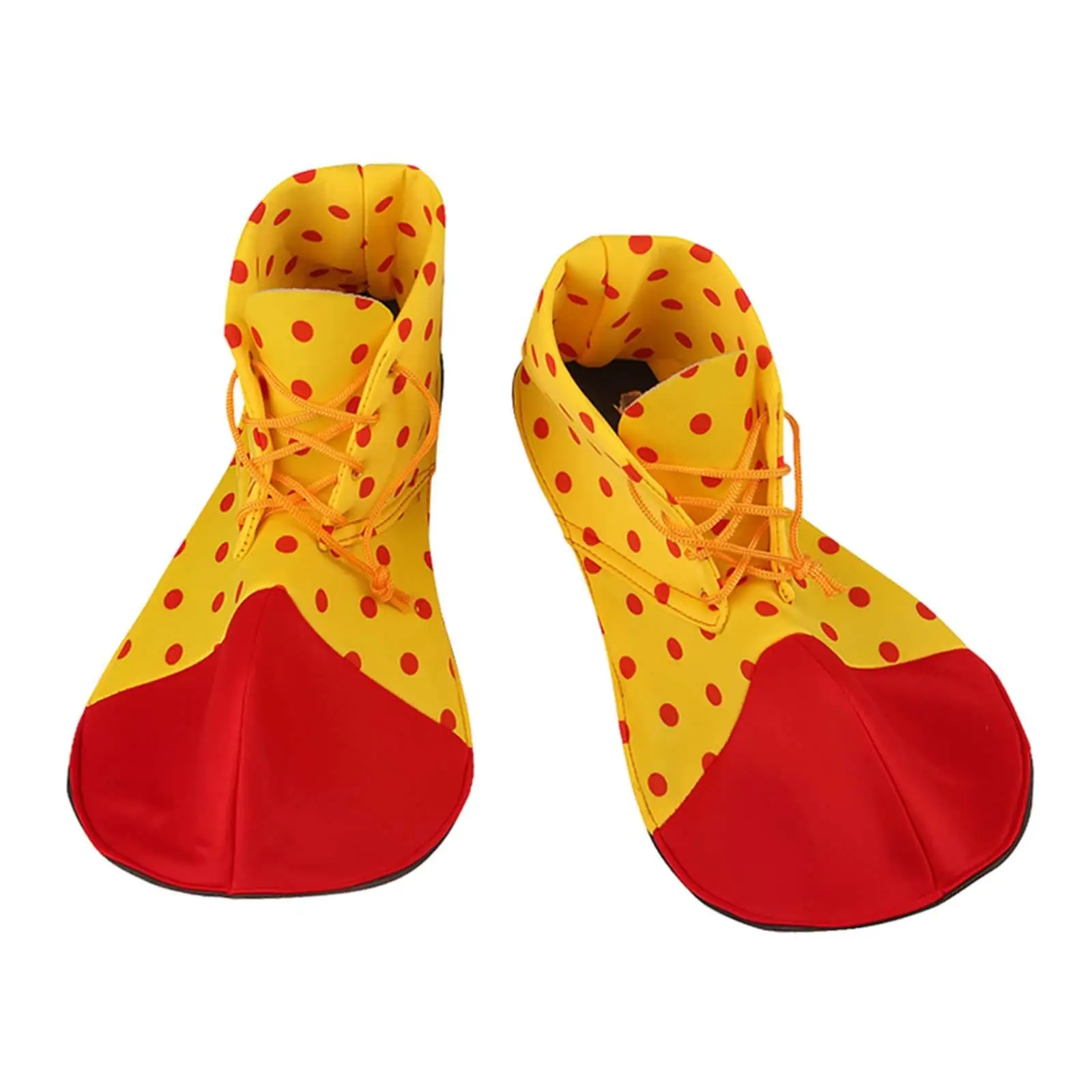 Adult Clown Shoes Decor Cosplay for Halloween Stage Performance Party Favors Red