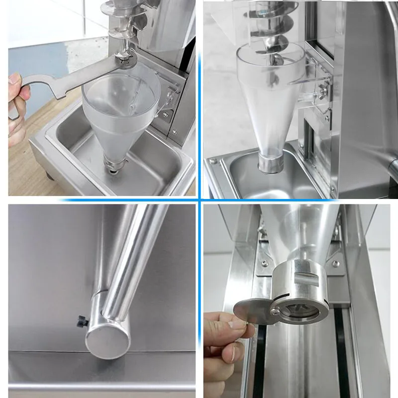 كوب من الفولاذ المقاوم للصدأ الزبادي الآيس كريم خلاط الفاكهة المجمدة دوامة الحفر جيلاتو بيكي آلة خلاط الآيس كريم 750 واط