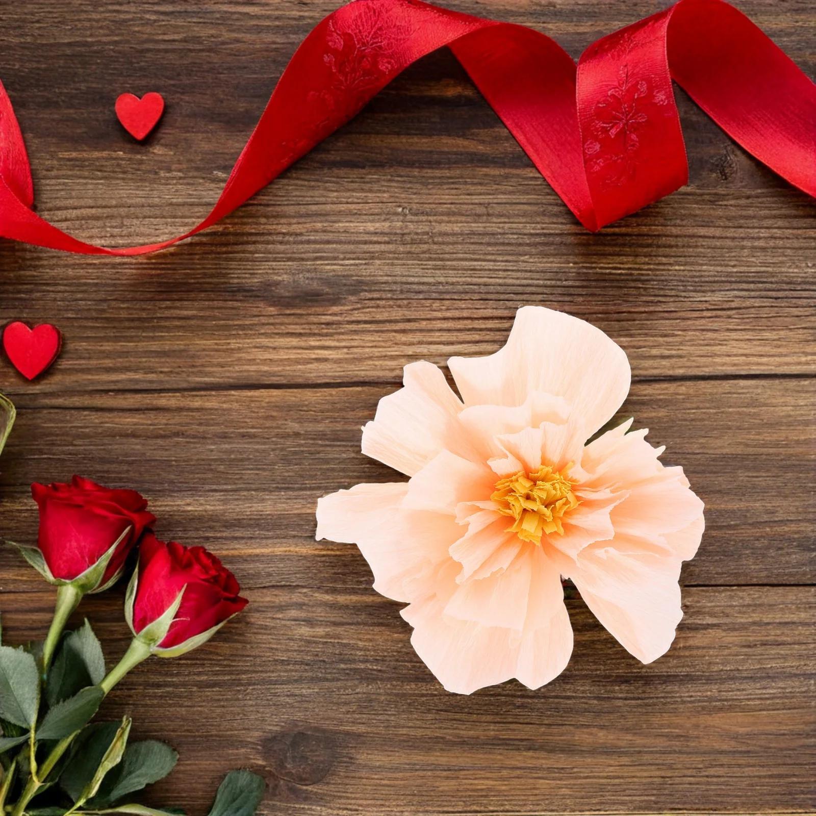 

10Pcs Crepe Paper Flowers Elegant Wedding Party Home Decor DIY Giant Paper Flower Decorations Romantic Floral Arrangement