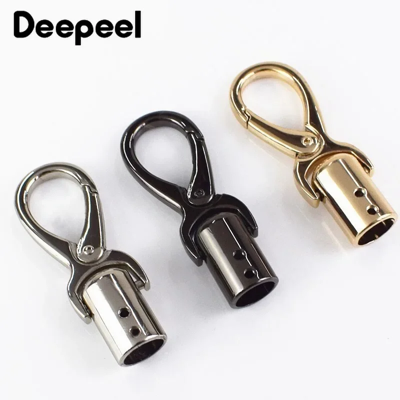 2/4/10Pcs Deepeel Bag Metal Buckles Tassel Cords Stopper Clasp Handbag Strap Belt Hanging Hook Buckle DIY Hardware Accessories