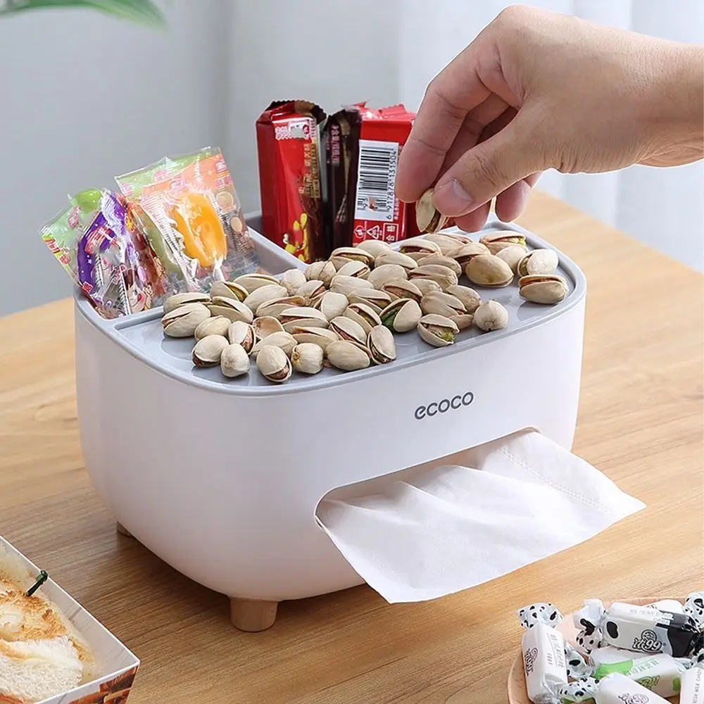 

Multifunctional Nordic Style Tissue Box Holder Plastic Practical Napkin Storage Box Household Desk Organizer Home Decor