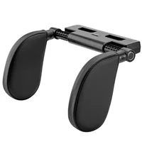 Almohada para reposacabezas de coche de espuma viscoelástica engrosada - 180 °   Soporte ajustable para cuello y columna vertebral, evita el dolor para adultos/niños (negro)