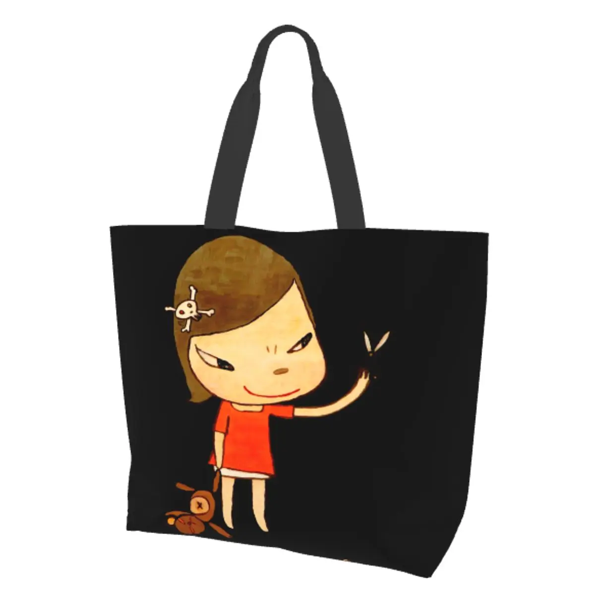 Yoshitomo Nara Naughty Girl Women Shoulder bag 40X50cm Tote bag Shopping handbag Convenient Travel Book Custom Logo