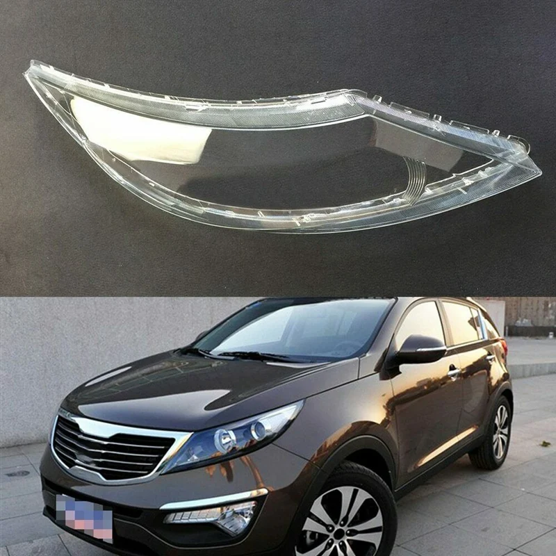 Car Left Head Light Lamp Lens for Kia Sportage R 2009-2012 Headlight Cover Car Replacement Auto Shell