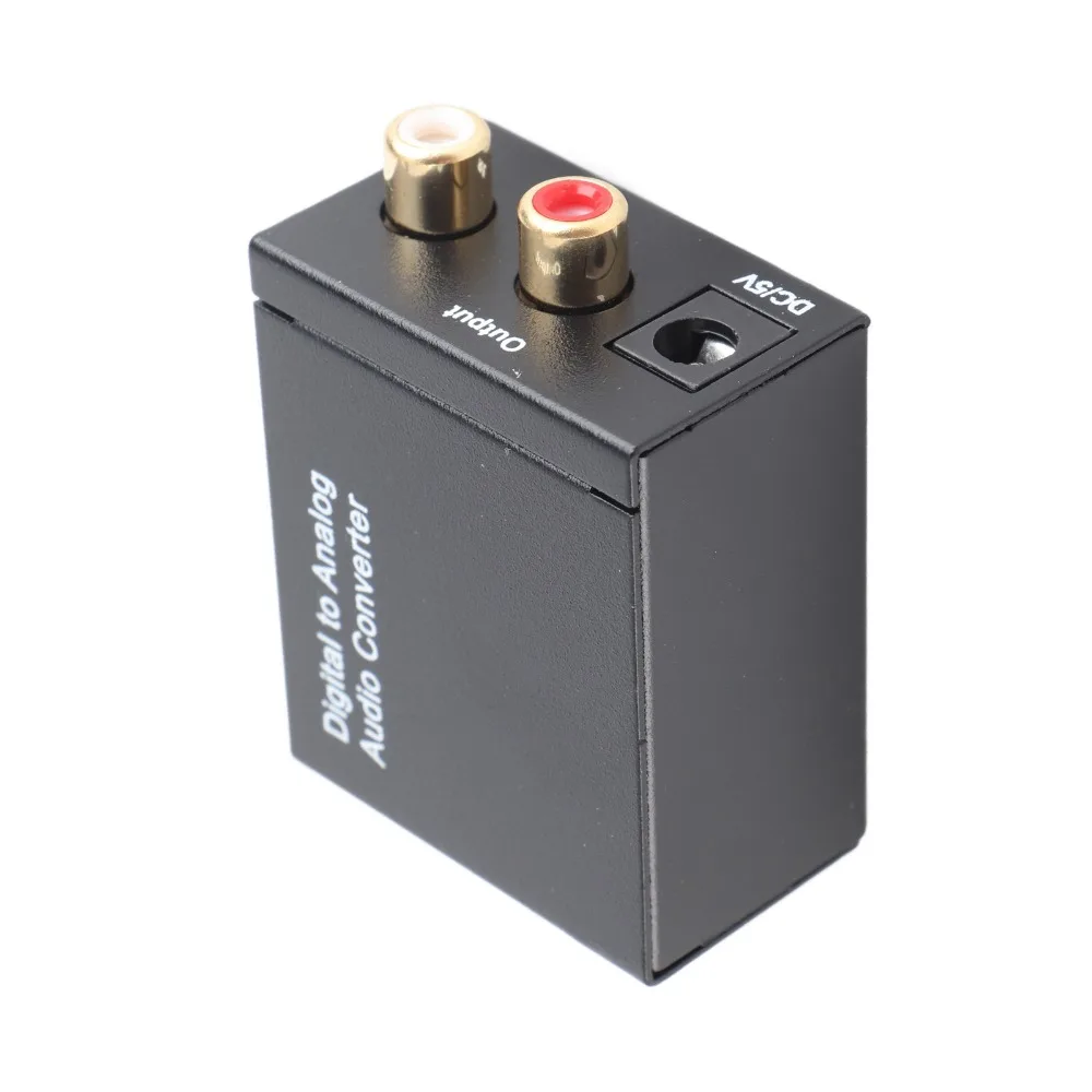 Coaxial /Optical Input Digital To Analog Converter RCA Output Digital Audio Converter Coaxial To Analog Converter For TV